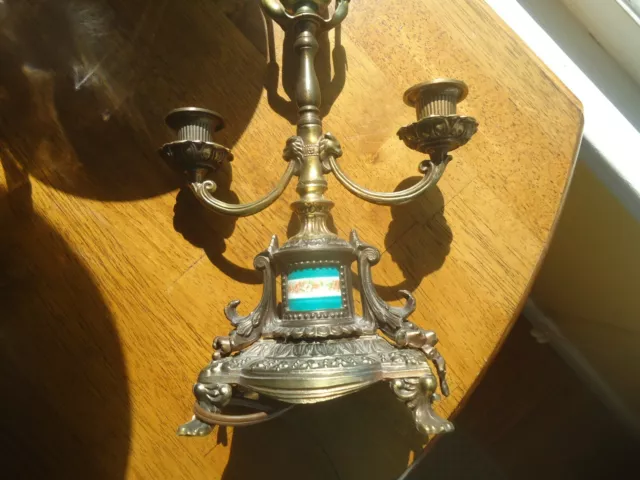 VINTAGE TABLE LAMP VICTORIAN STYLE BRASS ORNATE  18" Height