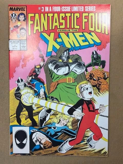 Marvel, Fantastic Four vs the X-Men,  Limited Series 3,  9.4 NM