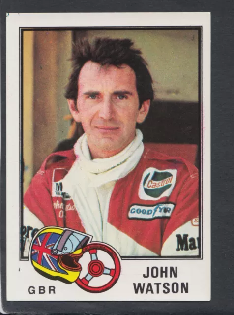 Panini F1 Grand Prix Sticker, No 60 John Watson, GB Motor Racing, Sports