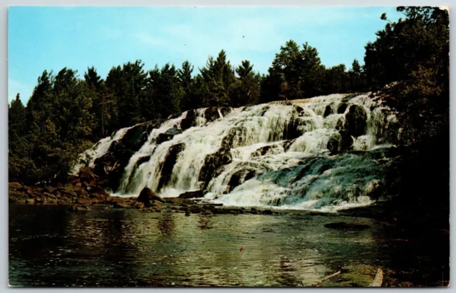 Bond Falls on the Ontonagnon River, Upper Peninsula of Michigan - Postcard