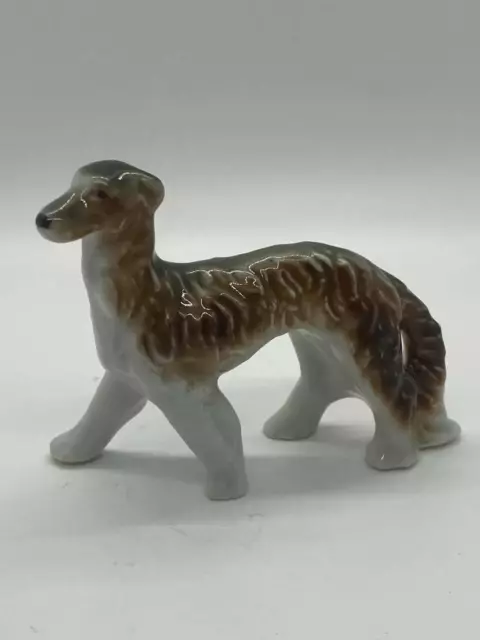 Vintage Porcelain/Ceramic Dog Wolfhound Figurine  -  B5