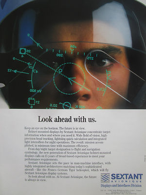 9/1990 PUB THOMSON CSF AIR TRAFFIC CONTROL SYSTEM CRT DISPLAYS ORIGINAL AD 