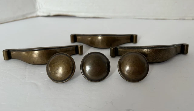 Antique Cabinet Handles Kitchen Cupboard Knobs Drawer Pulls Heavy Solid Metal {J