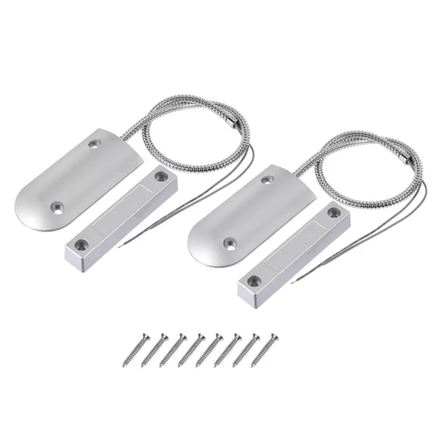 OC-60 NC Alarm Security Rolling Garage Door Contact Magnetic Reed Switch 2Set