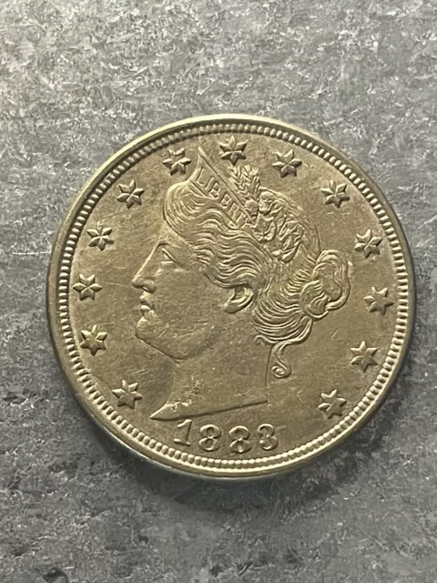 1883 Liberty Nickel, V Nickel No Cents, Sharp & Lustrous Superb Gem BU++