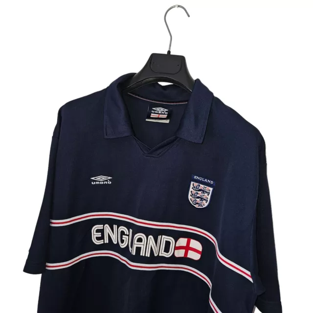 Men's Vintage UMBRO England 2000's TRAINING Top Shirt #10 Size XXL *VGC*