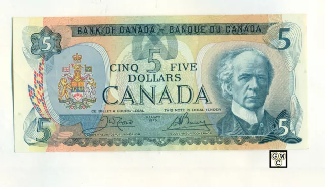 Crow - Bouey 1979 Bank of Canada $5 Note ; Replacement note ; 31003675347 ; UNC