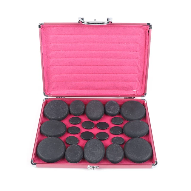 20 pz set massaggi Hot Stone grande scaldabagno heater box + pietra scatola riscaldante spa massaggio