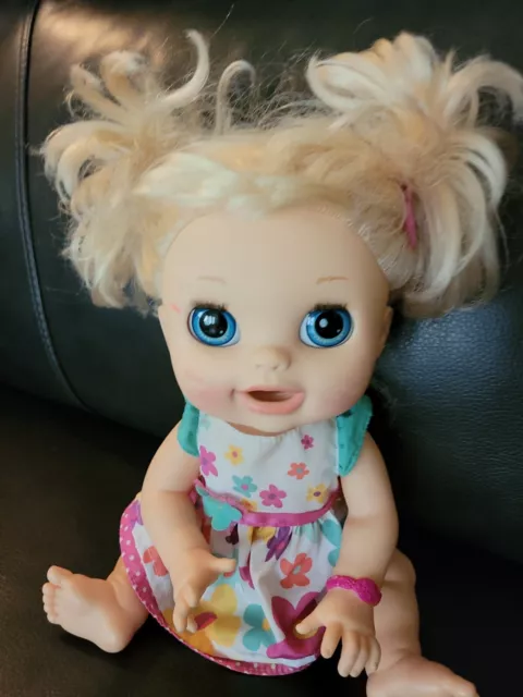 BABY ALIVE HASBRO REAL SURPRISES BLONDE HAIR INTERACTIVE DOLL 2012 Pre ...