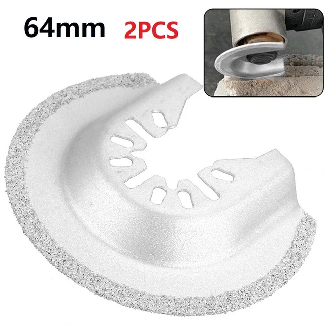 Multi lama argento disco da taglio strumenti 2 pz kit 64 mm diamante