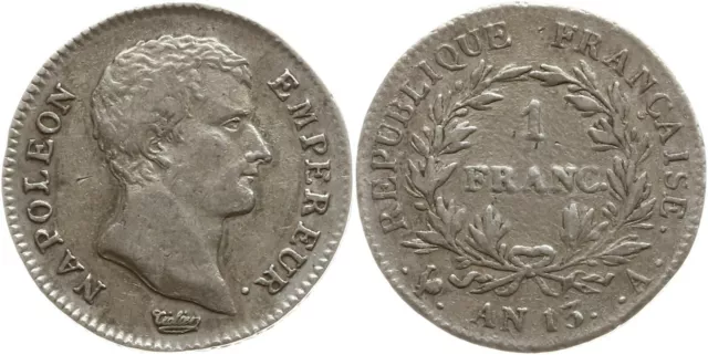 Ksr. Frankreich, Napoleon I., 1 Franc An 13 A