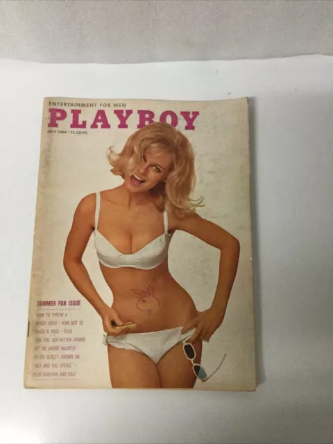 Playboy Magazine July 1964 v11 #7 Cynthia Maddox Brigitte Bardot Salvador Dali
