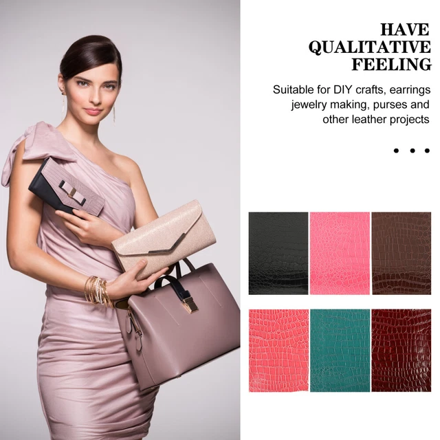 6 blätter Tragbare Crafting Leder Blätter Für Schmücken Schmuck Handwerk Freunde 2