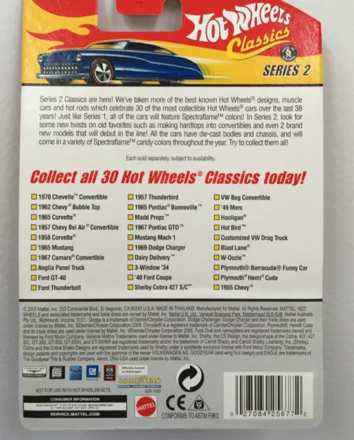 Hot Wheels Classics, Series 2 #26/30 Blast Lane #J2782 1:64 Scale Die-cast 2