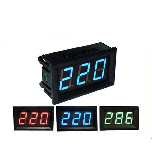 Efficient 2 Wire System DC Digital Voltmeter Power Supply Voltage Monitor