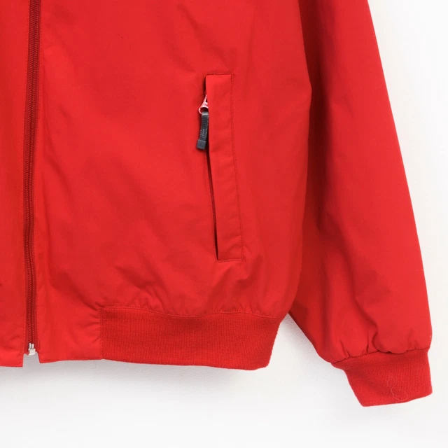 Helly Hansen Uomo XL Rosso Cappotto Giacca a Vento Nylon Impermeabile Zip Top 3