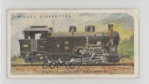1924 Wills Railway Engines Tobacco Dutch Indies Railways #32 7ut