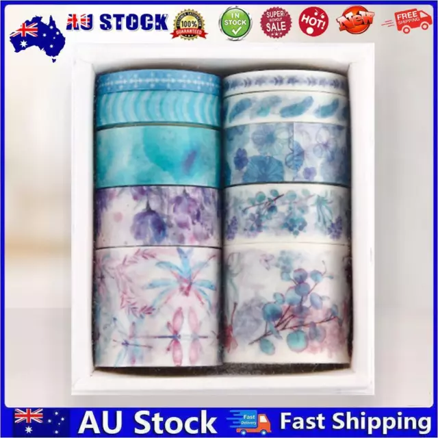 AU 10 Rolls Adhesive Tape Washi Tape Set Color Tape for DIY Craft(Lancel Colour