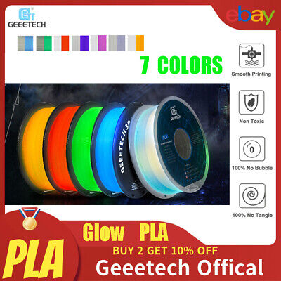 Geeetech Filament transparent pour imprimante 3D Geeetech PLA NEW Glow Green 1KG 1.75mm 