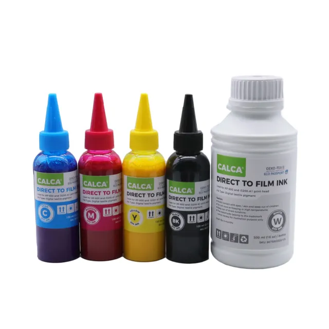 CALCA DTF Inks Direct to Transfer Film Ink for Epson Printheads (C M Y K WH)