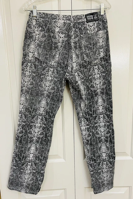 Vintage 90s Watch LA Jeans Woman Size 13/14 Snake Skin Print Designor
