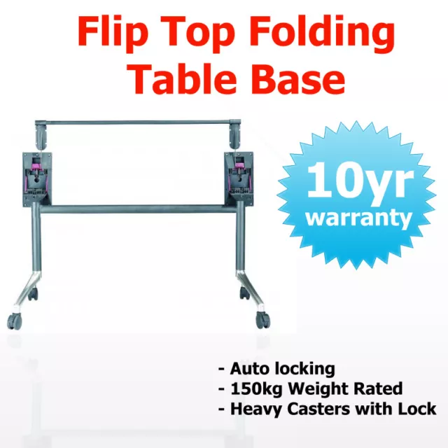 Flip Top Folding Meeting Table Eiffel Base - Medium Frame, Office Training Table 2