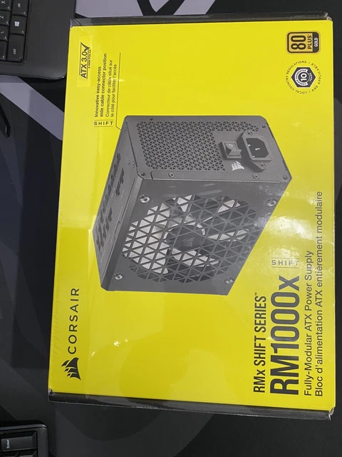 RMx Series™ RM1000x — 1000 Watt 80 PLUS Gold PSU ATX completamente modulare (Regno Unito) nuovo con scatola