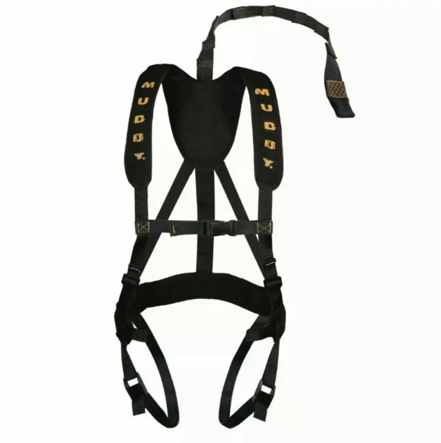 Muddy Outdoors Magnum Pro Padded Adjustable Treestand Harness System, Black