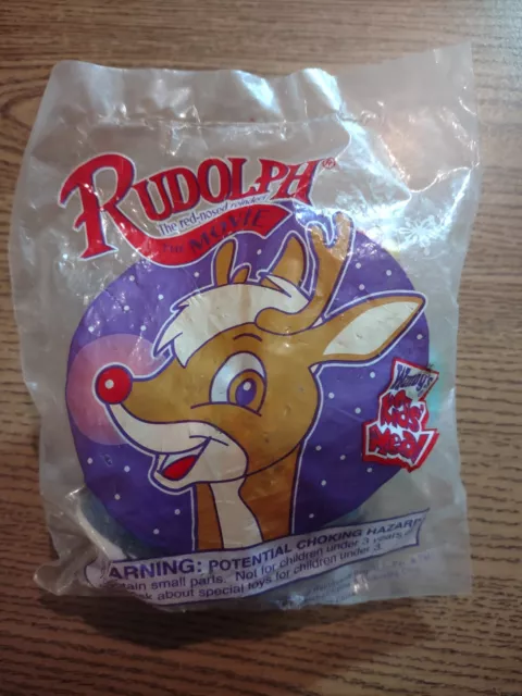 Rudolph The Red-Nosed Reindeer Polar Bear 1998 Wendy's Fast Food Kid Toy 