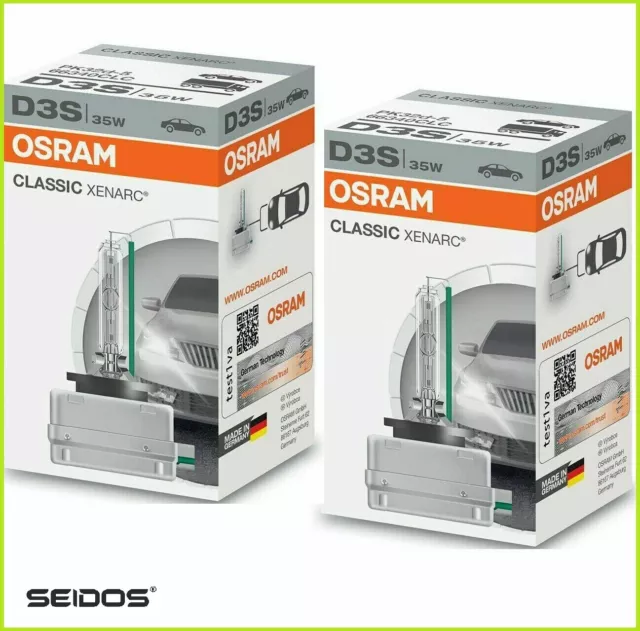 OSRAM D3S CLASSIC XENARC CLC Xenon Brenner Scheinwerfer Lampen 66340 für VW