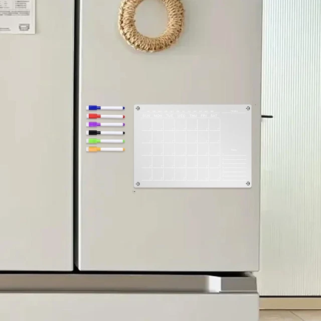 Aimants De Bureau De Planification Bleu Moyen Pour Réfrigérateur, Tableau Blanc, Pack De