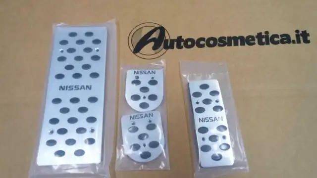 Cover 4 Pedale Aluminium Satiniert Austausch Handbuch Und Ruht Fuß für nissan