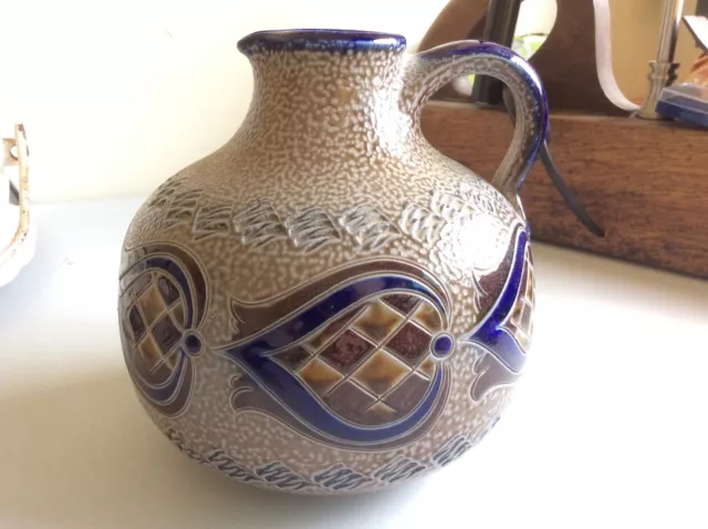 Topferladchen Montabaur Pichet Carafe Grès Poterie Artisanale Allemagne Moderne