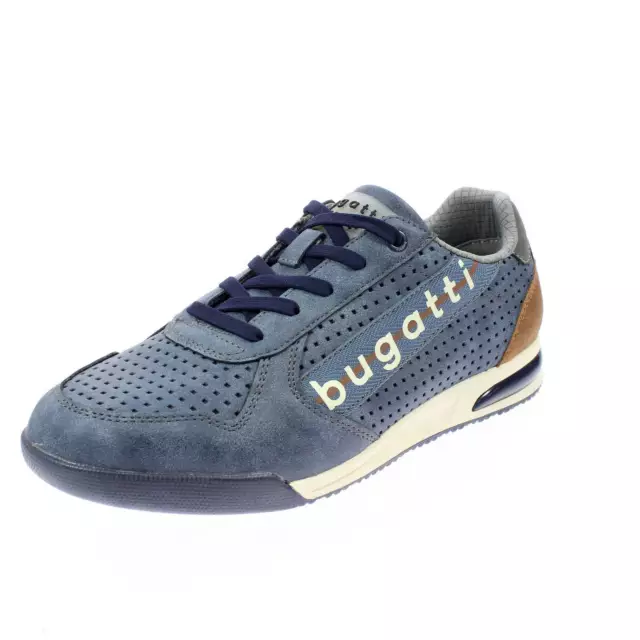 Bugatti Trevor - Sneakers Basse In Sintetico Blu - Uomo Scarpe Sneakers Eleganti