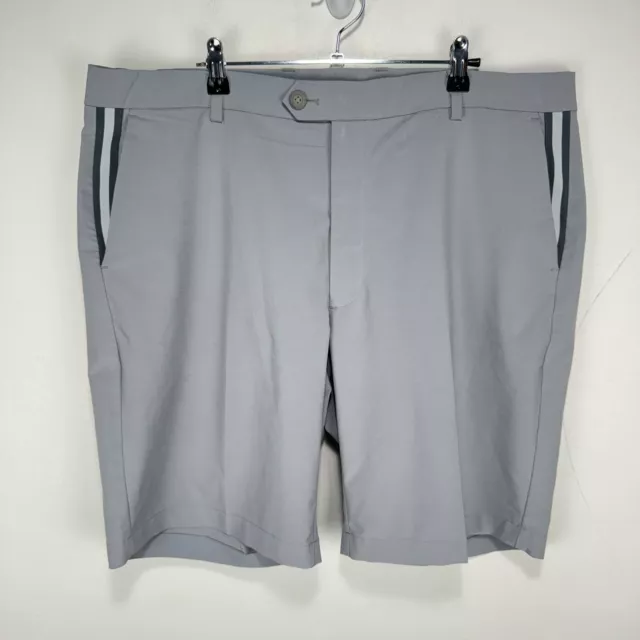 G/Fore G4 Performance Golf Shorts Men Size 38 Gray Wicking Stretch Pockets Zip