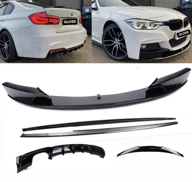 Spoiler Arrière Lèvre Noir Mat Pour BMW F30 + M - Sport-Performance - Neuf DM AUTOTEILE