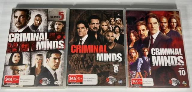 Criminal Minds : Seasons 5, 8, and 10 (DVD) - Region 4 - LIKE NEW