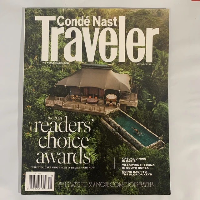CONDE NAST TRAVELER Magazine November 2021 Readers Choice Awards Dining