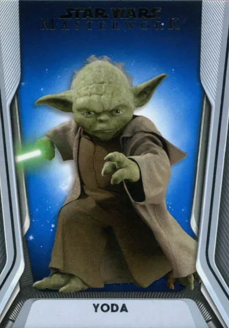 Star Wars Masterwork 2021 Blue Base Card #55 Jedi Master Yoda
