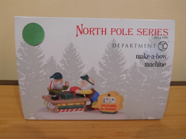 Dept 56 North Pole Accessory - Make A Bow Machine 6005441 - NIB Free Shipping