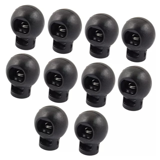 Con Resorte Redondo Toggle Freno Cerraduras De Cuerda Extremo 10Pcs