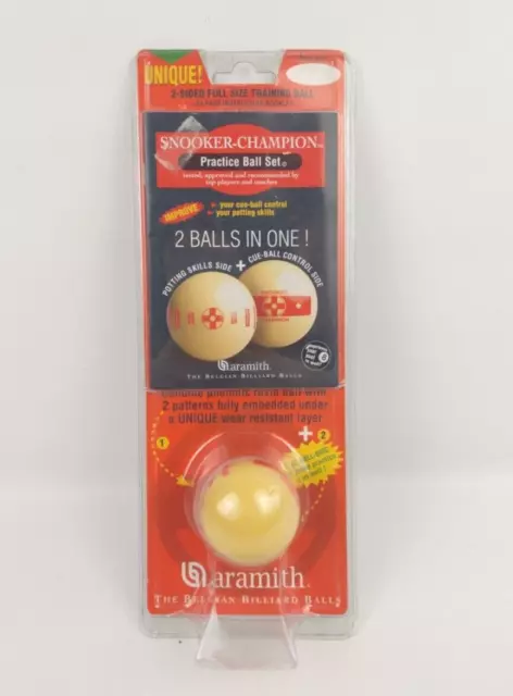 Aramith Practice Ball 2 1/16"  2 In One Potting Skills Cue-Ball Control T699