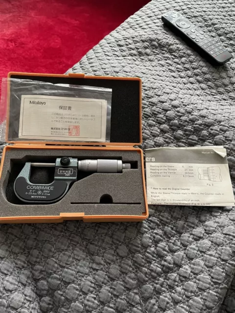Mitutoyo 0-25mm Digital Micrometer