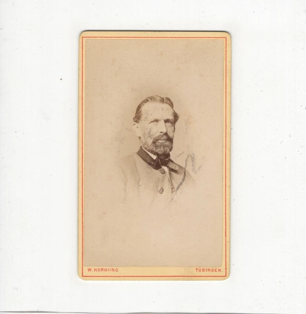 W. Hornung CDV Foto Herrenportrait - Tübingen 1870er