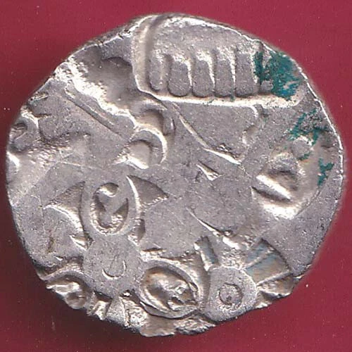 Ancient Muaryan Period Maghad Dynasty Silver Punchmark Rare Coin #Y78