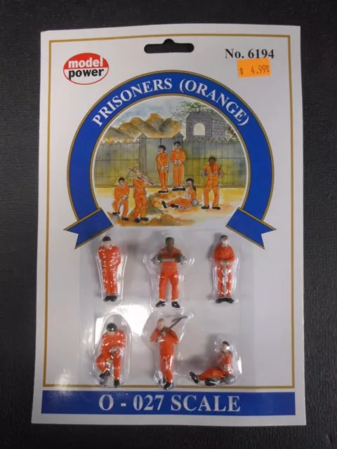 Model Power O Scale Prisoners (Orange) Pack (6 Figures) - MP6194