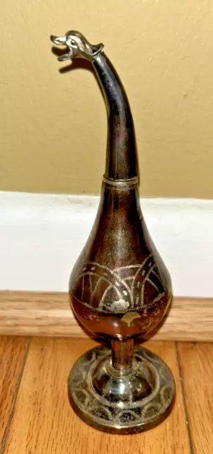Antique Iraqi 19th Century Ornate Jewish Judaica Rosewater Sprinkler Goose Look!
