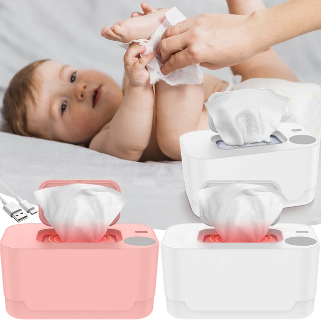 Baby Wipe Warmer With Thermostat - USB-Powered Heated Wipe Dispenser, Keeps Wipes Warm & Moist For Nursery