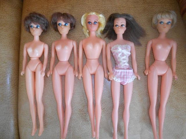 LOTTO 5 BAMBOLE Anni 50 Clone Barbie Made In Hong Kong Rare Da