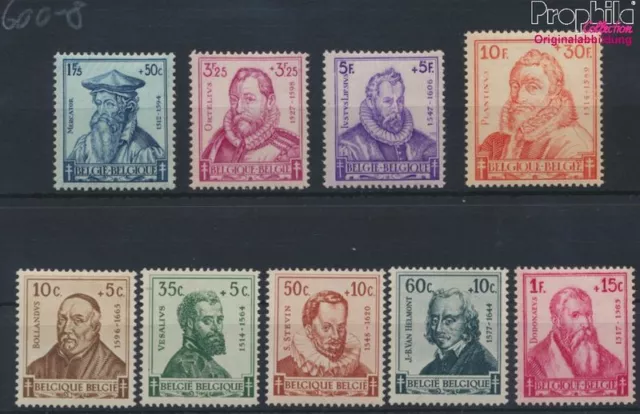 Belgique 600-608 neuf 1942 la (9933356